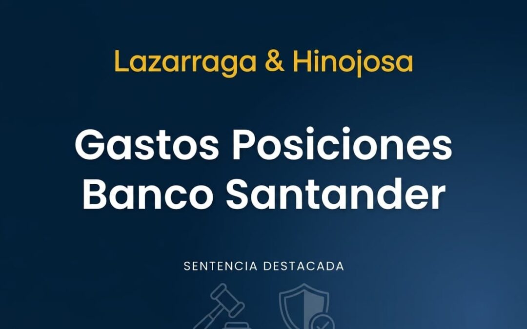 Gastos Posiciones Banco Santander