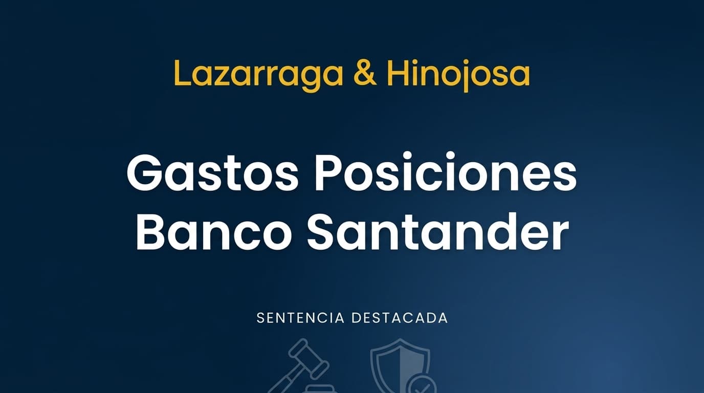 Gastos Posiciones Banco Santander