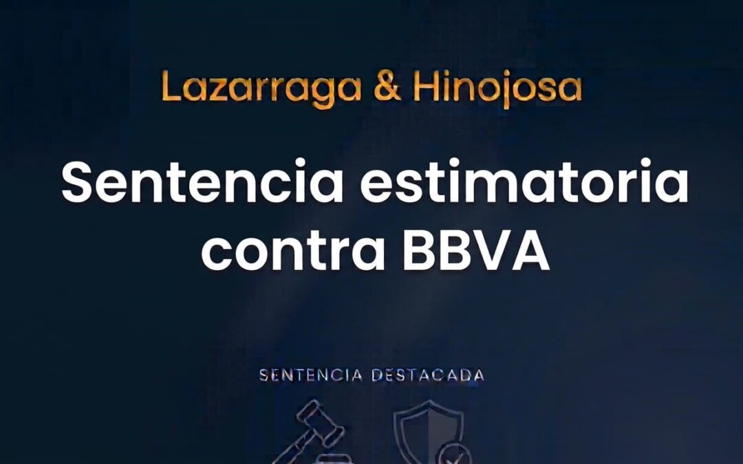 Sentencia estimatoria contra BBVA